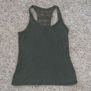 Green Lace Tank Top